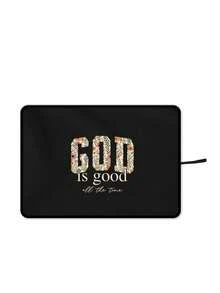 2D Flat Colorful Trunk Mat, Fun Cat, God Floral Text Print, Cushion Cloth For Folding Car Trunk, Waterproof And Dirt Resistant Car Trunk Mat, Interior Protection Trunk Mat Specially Designed For Vehicles, Durable, For Driver, Multi-Function Pad, Ideal Housewarming Gift Or Car Accessory For Loved Ones - A - View 15