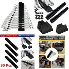 80PCS Black Magnetic Wrench Organizer Widget Portable Tool Storage Shelf - A - View 11