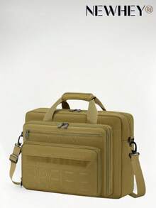 NEWHEY Men's Tactical Laptop Bag 15.6/17.3 Inch Messenger Bag, Padded Compartment Laptop Briefcase, With Multiple Pockets And MOLLE Straps, Large Capacity Laptop Bag, Durable Protective Laptop Storage Bag, Suitable For Business, Office, Commute, Travel - Multicolor - View 13