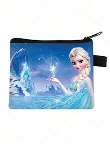 Random1/3/5PCS Frozen Lovely Cartoon Anime Image Coin Purse Party Small Gifts Storage Bank Card Package Handbag Originality Princess Mini Wallet Easy To Carry Storage Package A Birthday Christmas Halloween Present - Multicolor - View 4