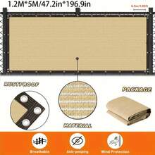 1pc Outdoor Wall-Mounted Privacy Screen, Garden Windproof Sunshade & Light Blocking Fence, Garden Decor - 1 Outdoor Barrier - View 15