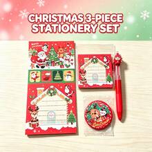 Set Alat Tulis 6 Buah Terlaris Natal yang Sangat Menarik, Hadiah Alat Tulis untuk Pelajar, Hadiah Kecil untuk Hadiah Belajar - MultiWarna - View 4