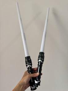 1pc/1set Retractable Laser Sword, 2-In-1 Flashing Light Stick Stress Relief Toy (Battery Not Included). Product Color Randomly Assigned, Some Parts Of Product Color May Vary, Children Interactive Toy, Birthday Gift, Party Gift - Multicolor - View 11