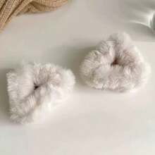 2pcs/Set Women's Sweet Cute Plush Cat Ear Triangle Hair Clips, Front Bangs Styling Decorative Small Claw Clips, Suitable For Daily Wear - Multicolor - View 10
