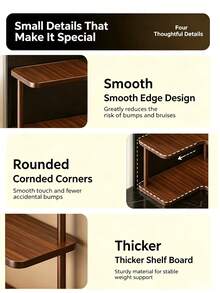 Cup Holder Desktop Corner Storage Rack Dining Table Organizer Sideboard Bar Counter Cup Coffee Mug Tea Set Organizer Shelf - Khaki - View 3