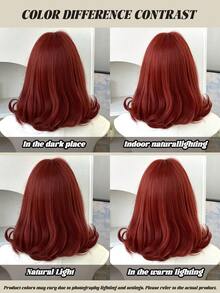 7JHH WIGS 14 Inch Red Short Bob Curly Wigs For Women Soft Silky Heat-Resistant Synthetic Fiber Wigs ForDaily Or School, Use, Perfect For Holidays Music Festivals Celebrations, Sakura Celebration,Graduation Gift & Gift For Friend' S Wig Accessory - Multicolor - View 7