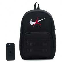 Nike Jordan 21L Minimalist Large Capacity Sports Casual Versatile Daily Outdoor Portable Backpack Medium Size Unisex Couple Style - Black - View 4