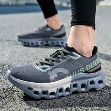 EDIXIM Men's 2026 Summer New Lightweight Shock-Absorbing Wear-Resistant Road Running Shoes, Mesh Breathable Casual Sports Shoes - Grey - View 10