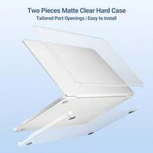 Ốp bảo vệ vỏ cứng nhám cho MacBook Neo 13 inch A3404 đời 2026, chống trầy xước, kèm nhiều phụ kiện tùy chọn gồm miếng che bàn phím chuẩn EU và US, miếng dán màn hình HD, adapter USB, giá đỡ mini và túi chống sốc laptop - Xem 6