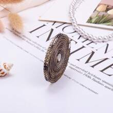 1pc 2-Row Glass Rhinestone, Modern Self-Adhesive Clothing Decoration Accessory, Suitable For DIY - A - View 13