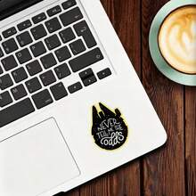 1/2/5 Buah Stiker Vinyl "Never Tell Me The Odds", Stiker Botol Minum, Stiker Lucu, Stiker Imut, Stiker Laptop, Stiker, Stiker untuk Laptop, Mug, Casing Ponsel, Helm - A - View 3