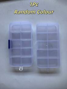 1pc Transparent Storage Box | Can Store Screws, Jewelry, And Other Small Items | Made Of Durable Transparent Shell With Secure Compartment Dividers, Storage Solution | Space-Saving Organizer | Transparent Plastic Shell, Convenient For Organizing Hardware Accessories, Especially Suitable For Back To School Season, Home, Office Or Travel Scenarios - Multicolor - View 11