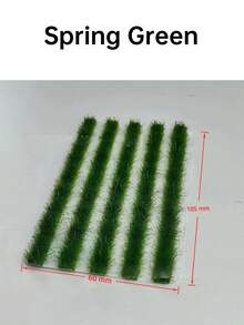 1 Box 5pcs Seasonal Mini Artificial Grass Tuft Model, 4 Colors 2.36*4.15in Realistic Sand Table Grass, Suitable For Various Scene Decoration, Train Track Miniature Landscape Model, Garden Model Landscape And Architectural Scene Layout DIY Material, Miniature Accessories - 1 Box Of Grass Tufts - View 13