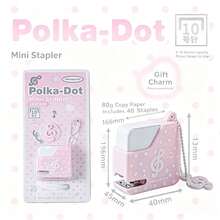 1pc RosyPosy Soft Design Sugar Cube Mini Stapler, Exquisite Pendant Style Portable Stapler For Girls - A - View 8