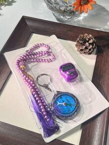 Set Tasbih Penghitung Cincin Mini yang Indah, Portabel, Ringkas, Ringan, Blok Warna Minimalis Elegan, Penghitung Doa Arab Timur Tengah 0-99999, Penghitung Orang, Penghitung Serbaguna - Beraneka warna - View 15