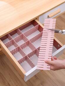 6/2/1pc Expandable Drawer Dividers, Flexible Storage Partitions. Multi-Functional Organizer, Can Be Freely Combined, Perfect For Drawers, Closets And Kitchen Cabinets - Multicolor - View 7