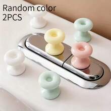 2PCS Multi-Color Non-Slip Effort-Saving Plastic Toilet Flush Button Extender, Extended Button Assist For Bathroom Home Daily Use - Multi-color - View 6