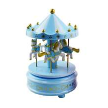 1pc Christmas Rotating Carousel Music Box, Birthday Gift Creative Cake Decoration - Merry-go-round - View 10