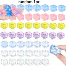 Crispy Squeaky Building Block Squishy Ball, Handmade Caramel Pudding Stress Relief Toy, Soft Venting Squeeze Fidget Toy, Perfect Classroom Prize & Holiday Party Gift For Boys Girls - Multicolor - View 12