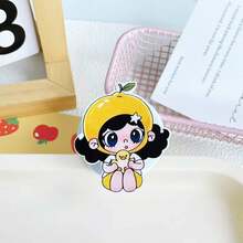 Kawaii Cartoon Girl Magnetic Phone Grip Holder, Cute Anime Chibi Girl Acrylic Rotatable MagSafe Phone Socket, Funny Character Foldable Phone Stand For Girls - Multicolor - View 11