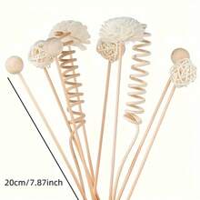 Mixed Curly Aromatherapy Wood Sticks | Spring Curly Curved Aromatherapy Wood, Long-Lasting Diffusion, Essential Oil Diffuser Replacement, Artificial Wood, Unscented, Suitable For Christmas, Thanksgiving, Valentine's Day, Ramadan - Mixed Set - View 2