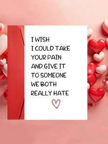 OBOVAY 1pc "I Wish I Could Take Your Pain" Funny Get Well Soon Greeting Card With Envelope - Humorous Recovery Gift For Friends, Family & Loved Ones, Perfect For Speedy Recovery, Birthdays & Holidays, Blank Inside - New Arrival - View 2