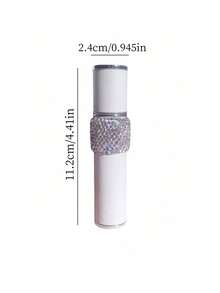 Botol Isi Ulang Parfum 12ml 1 buah Botol Semprot Toner Rambut Minyak Ultra Halus Mewah Berkilau dengan Hiasan Berlian Imitasi Wadah Dispenser Cairan Kosmetik Portabel untuk Perjalanan Hadiah Istimewa - View 4