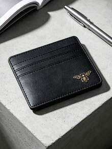 Bee Patch Card Holder, Multi-Slot Credit Card Wallet, ID Card Case – Multi-Slot Card Organizer, Fashionable Card Holder For Women, Practical Card Holder For Men, Can Store Bank Cards, ID Cards, Transportation Cards, Access Cards, Suitable For Commuting, Business Travel, Campus Study, Shopping, Travel Essential, Birthday, Holiday, Party, Vacation, Wedding Gift. - Multicolor - View 10