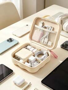 Tas Digital Persegi Portabel untuk Kamera CCD, Pengisi Daya, Earbud, Kartu Memori & Kabel. Kantong Perjalanan Ringkas dengan Motif Menarik untuk Melindungi Elektronik Kecil. Sempurna untuk Perjalanan, Liburan, Kantor & Penggunaan di Asrama. Hadiah Luar Biasa untuk Ulang Tahun, Paskah, dan Natal. - MultiWarna - View 4