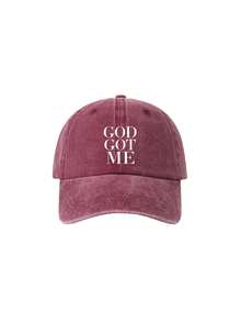 1/2pcs DOG GOT ME Print Washed Baseball Cap,Classic Casual Vintage Soft Adjustable Sun Protection Hat,For Outdoor Sports Daily Wear Party Travel Gift - Multicolor - View 7