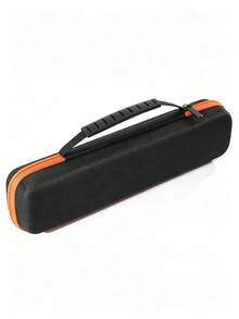 1pc Minimalist Rectangular Hard Storage Box, Contrast Zipper & Handle, Dust-Proof, Hair Styling Tool Organizer, Bathroom Accessories, Travel Essentials, Suitable For Daily Use & Holiday Trips - Multicolor - View 9