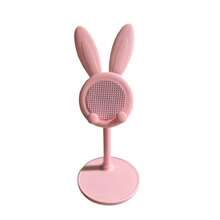1PC Adjustable Rabbit Ear Phone Stand, Height Adjustable Desktop Phone Tablet Holder, Cute Bunny Cell Phone Mount For Desk, Stable Base, For Watching Videos Studying - Multicolor - View 14
