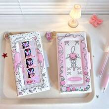 Sweetheart Guardian Wings 4-Pocket Card Holder Bowknot Idol Photo Card Storage Album Sticker Ticket Scrapbook - Multicolor - View 9