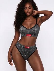 Rest Era Fashion Grey Faux-Washed Women's Nightgown, Lingerie Set, And Sleep Pants - Multicolor - View 27