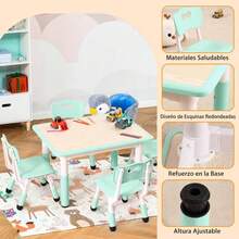 Folding Tables & Chairs - Teal Blue - View 2