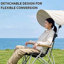 Outdoor Beach Chair Sun Shade, Sun And Wind Protection, Outdoor Sun Protection Equipment, Can Be Clipped To Various Chairs And Sofas, Convenient Equipment For Camping, Picnic And Hiking - Multicolor - View 4
