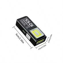 Senter LED Mini dengan Sumber Cahaya Ganda, Dapat Diisi Ulang USB, Alas Magnetik, Lampu Darurat Klip Pena, 4 Mode Pencahayaan, Lampu Samping COB Merah/Biru, Senter Multifungsi untuk Luar Ruangan, Cocok untuk Perjalanan, Berkemah, Memancing, Mendaki, Keadaan Darurat, dan Penggunaan Sehari-hari di Rumah - Beraneka warna - View 2