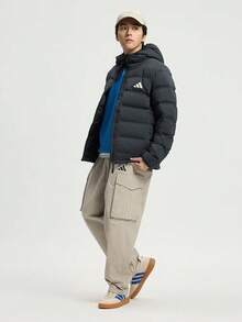 Adidas Men's HELIONIC S HD J Down Jacket - Thick Down Jacket - Short KH3993 - Black - View 7
