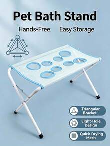 1pc Pet Grooming Hammock, Dog Bathing Rack, Anti-Scratch Anti-Bite Pet Restraint Hammock, Suitable For Cat And Dog Grooming, Nail Clipping, Bathing, Hair Trimming, Home Pet Salon Use, Fix Pets To Free Your Hands - one-size - View 4