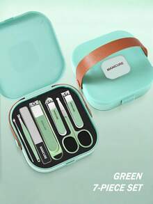 VCHOSE 7pcs Nail Clippers Set, Portable Manicure Kit With Splash-Proof, Nail Trimmer, Nail Clipper, Nail Care Tools - Multicolor - View 17