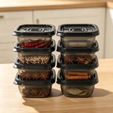 100ml Mini Square Storage Box, Smooth Inner Wall With No Dead Corners, PP Container, Storage For Spices, Garlic, Baby Food, Refrigerator Organizer - Multicolor - View 11