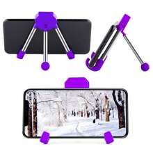 Foldable Tablet Stand With Adjustable Clamp - Universal Phone Holder Compatible With IPhone And Android, Desktop Tripod Base, Stable Support For Video Calls And Gaming - Multicolor - View 11