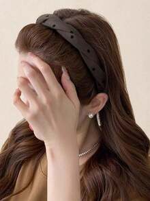 1pc Vintage Polka Dot Headband, Fashionable And Versatile, Suitable For Daily Commute, Can Fix Loose Hair, Create Fluffy And Lightweight Style - Multicolor - View 7