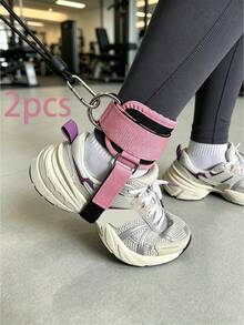 1 Pair Unisex Cable Training Ankle Straps, Adjustable Gym Cable Ankle Straps For Glute Kickbacks, Hip Training, Leg Extensions, Leg Curls, Hip Machine Training, Cable Machine Ankle Accessories - Multicolor - View 14