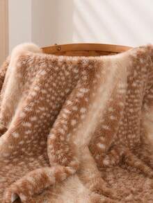 1pc Premium Faux Mink Printed Spotted Gradient High-Low Pile Faux Fur Fabric For DIY Crafts, Clothing, Draping, Sewing, Photography, Handmade Doll Clothes - Spotted - View 7