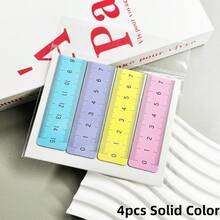 4/12pcs 2-In-1 Magnetic Ruler Bookmark, Creative Multi-Functional Ruler Magnetic Bookmark, Reward Small Gift Magnetic Stationery Supplies, For Daily Study, Reading, Students, Readers And Journal Lovers - Bookmark - View 10