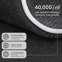 Treeboy Extra Large Rugs Short Pile Soft Fluffy Anti-Slip Mat Living Room Bedroom Carpet For Coffee Table, Carpet With Ins Style, Children's Bedroom, Bedside Carpet - Black - View 6