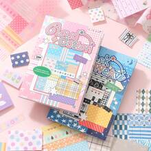 Korean Style Sticker Notebook Cotton Fabric Journaling Material Book Creative Decorative Scrapbook Collage Sticker Book - 1 Set - View 13