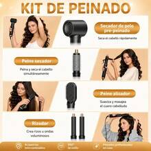 Secadora de Pelo Profesional 5 en 1, 2500W, Motor de 150000 RPM - Negro1 - Ver 6