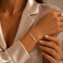 Personligt graverat manschettarmband, anpassat meddelande bangle, handskriftsmycke - Multifärgad - Visa 3